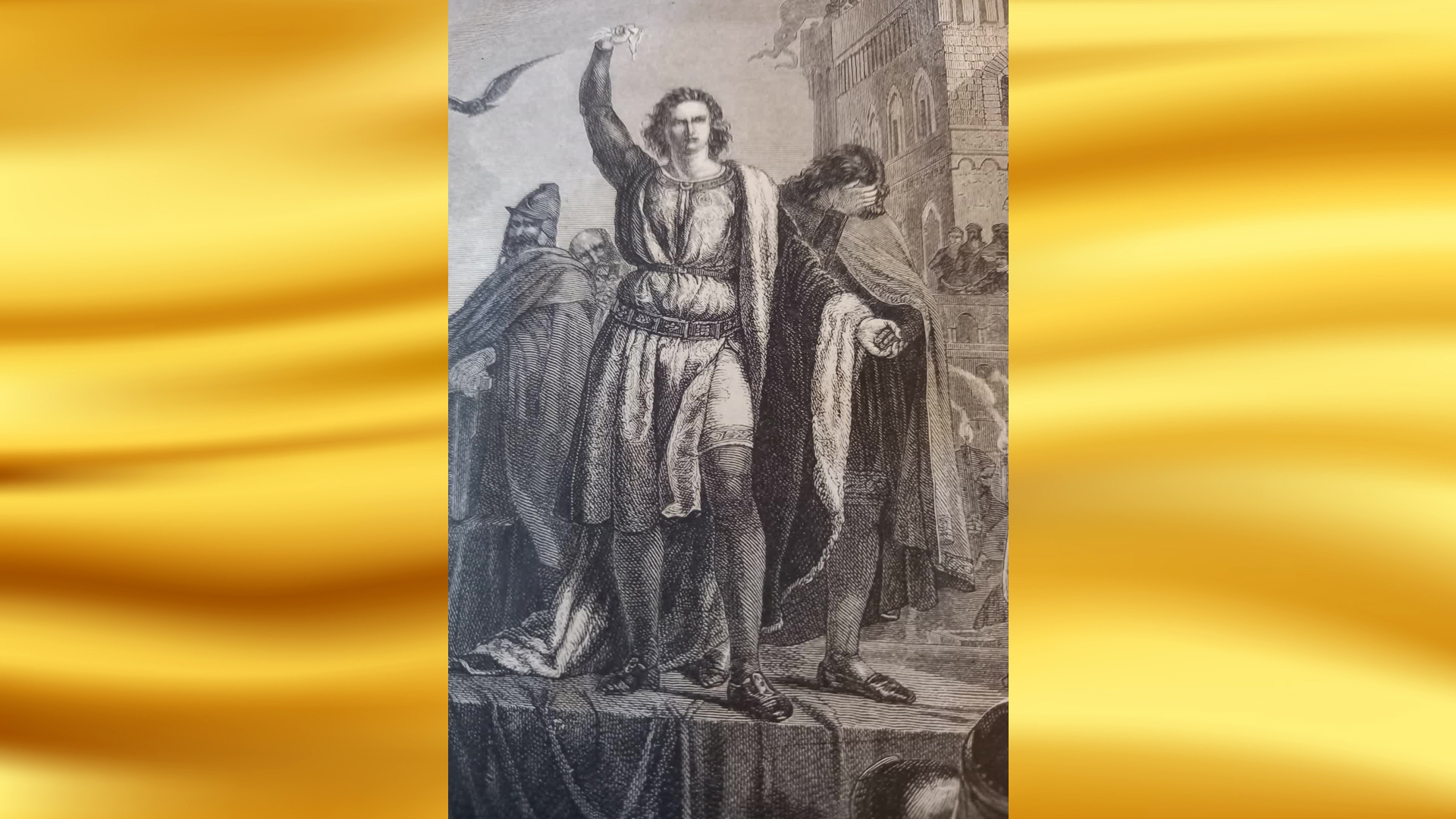 Gallery Execution of Conradin of Swabia in Naples (Lithograph, 1868)